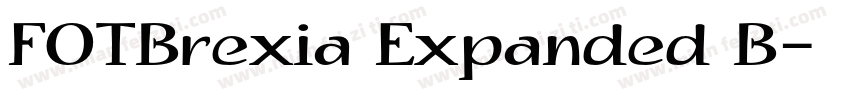FOTBrexia Expanded B字体转换